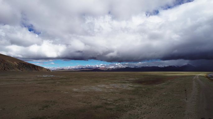 4K航拍西藏纳木错湖灰片