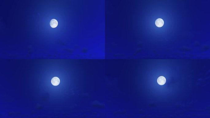 4K月亮天空延时动画