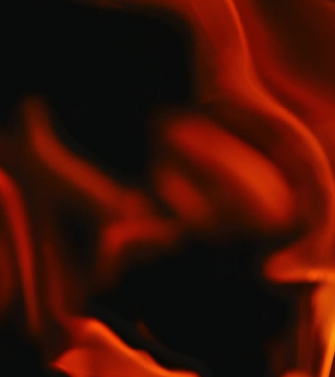 黑色背景上的火焰黑幕素材温暖红色