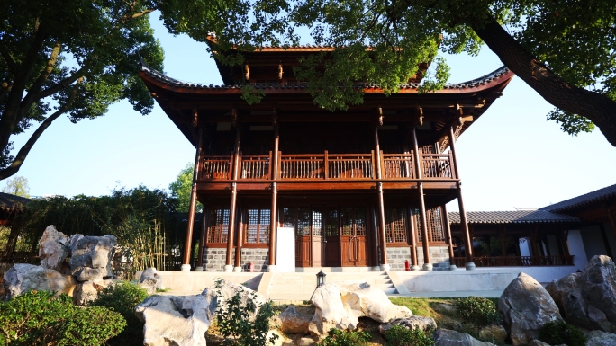 中式建筑 长廊 朗庭 中国风 古代建筑