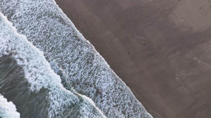 一层层的海浪