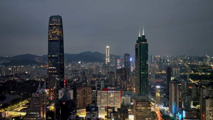 【4K合集】深圳罗湖京基一百地王大厦夜景