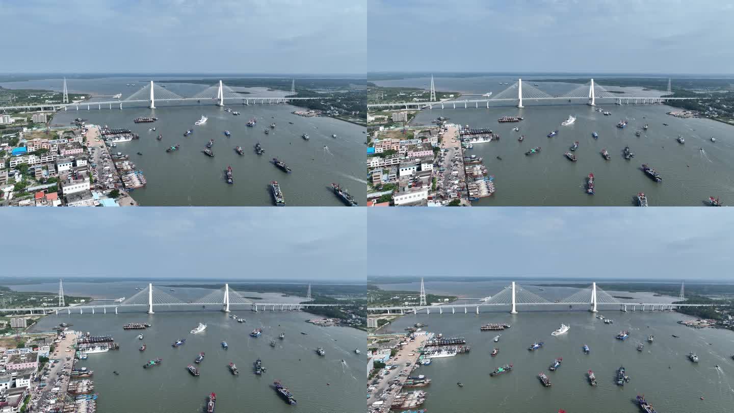 4K高清清澜大桥远景航拍