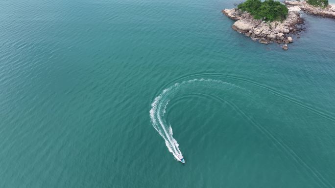 深圳大鹏心形海岛航拍