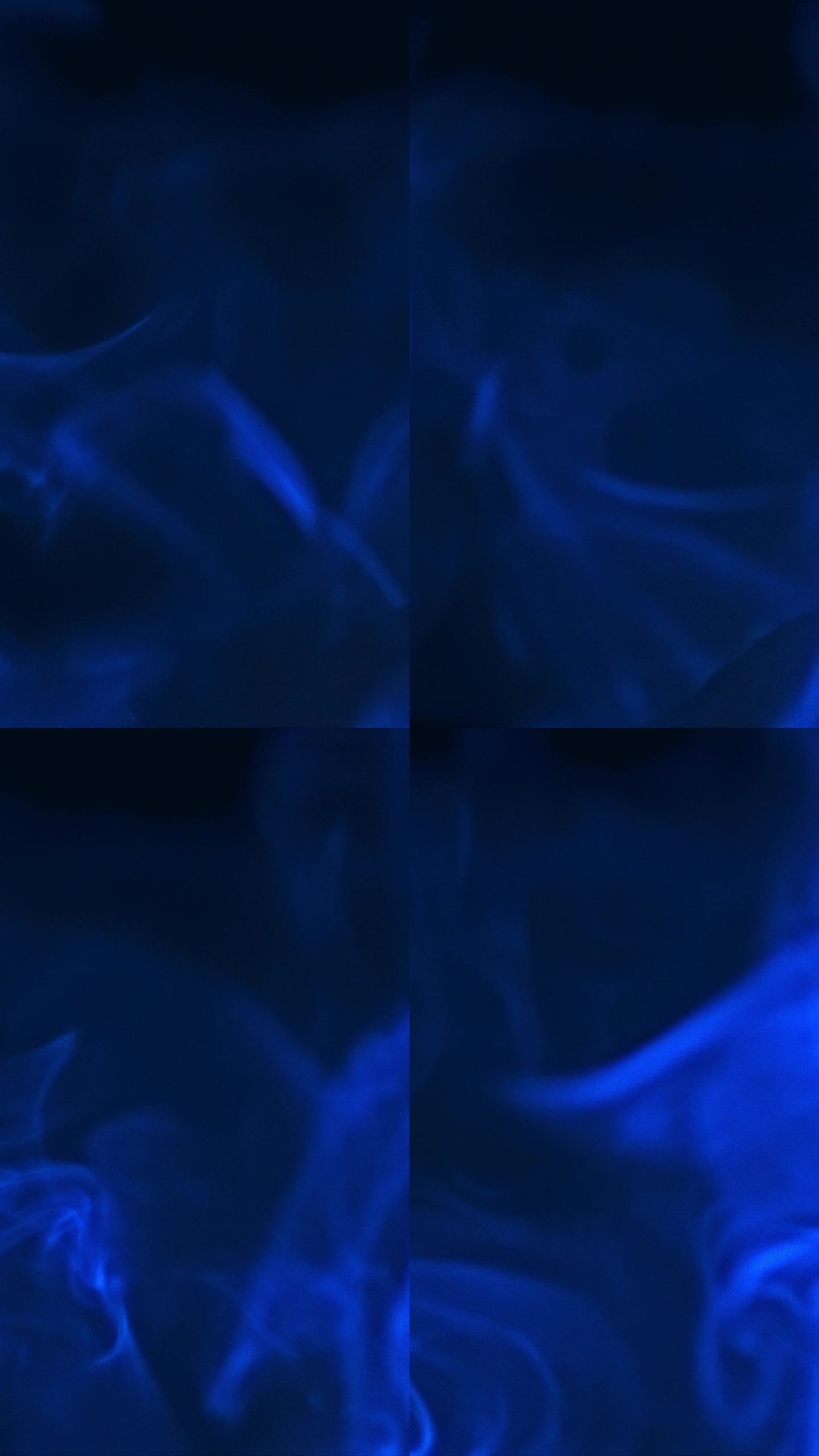 超级慢镜头蓝色的烟雾