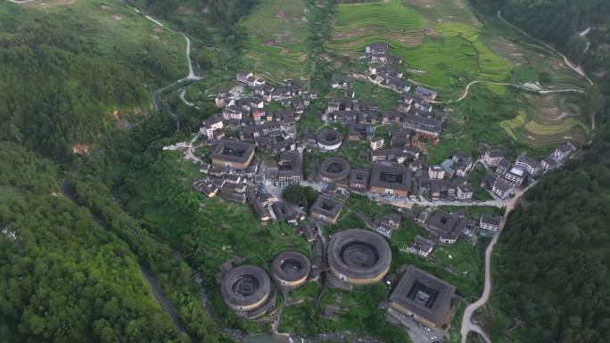 福建龙岩土楼村落