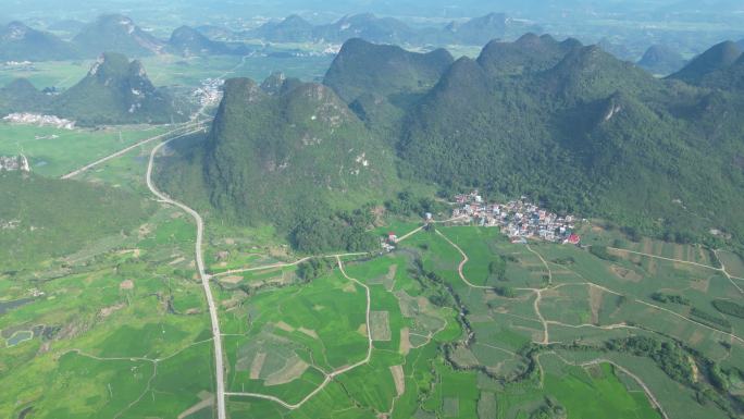 绿色大地田园乡村