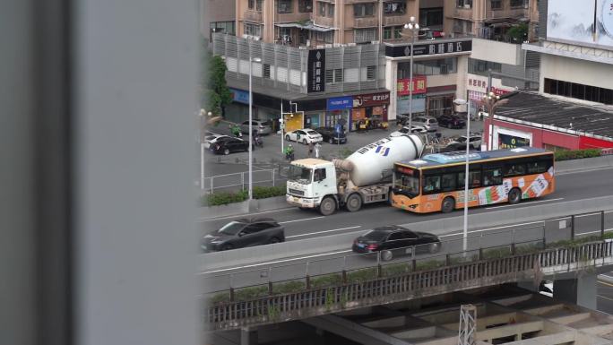 城市高架桥 汽车跟拍