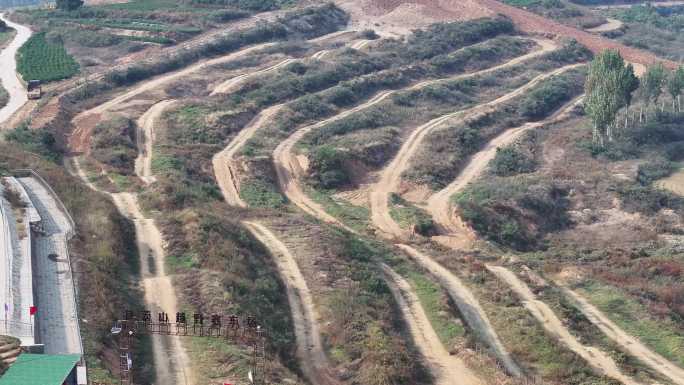 河南许昌禹州具茨山越野赛车场航拍