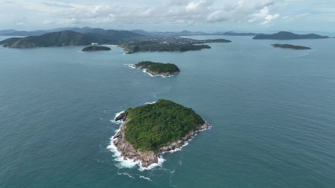 东南亚泰国普吉岛群岛夏季自然风光航拍