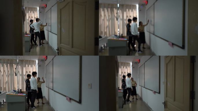 大学 课堂 大学生 认真上课 学校