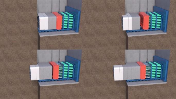 地铁隧道施工方形顶管机液压顶推施工模拟