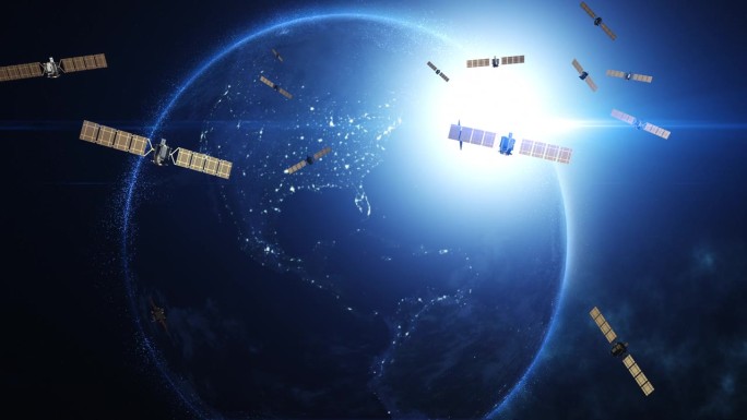 环绕地球飞行的卫星提供高速互联网