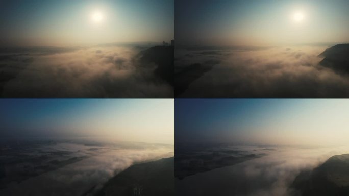 黄河上云雾