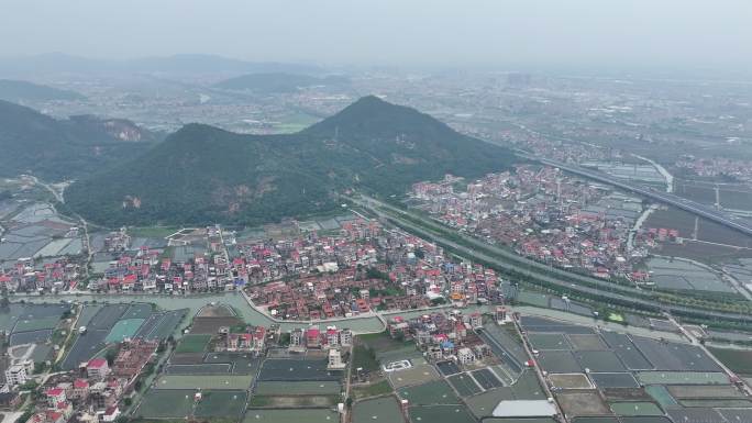 福建厦门埭美古村环绕横穿航拍