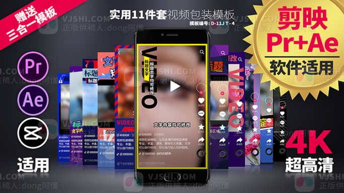 视频素材边框模板 D-11JT-4