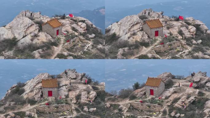 河南许昌禹州风景名胜地标建筑北大鸿寨航拍