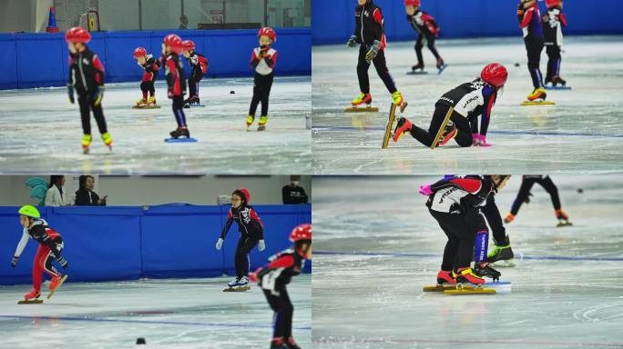 少年速滑儿童滑冰训练3