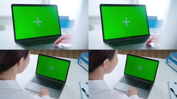4K商务笔记本绿幕抠像抠图上网娱乐玩游戏