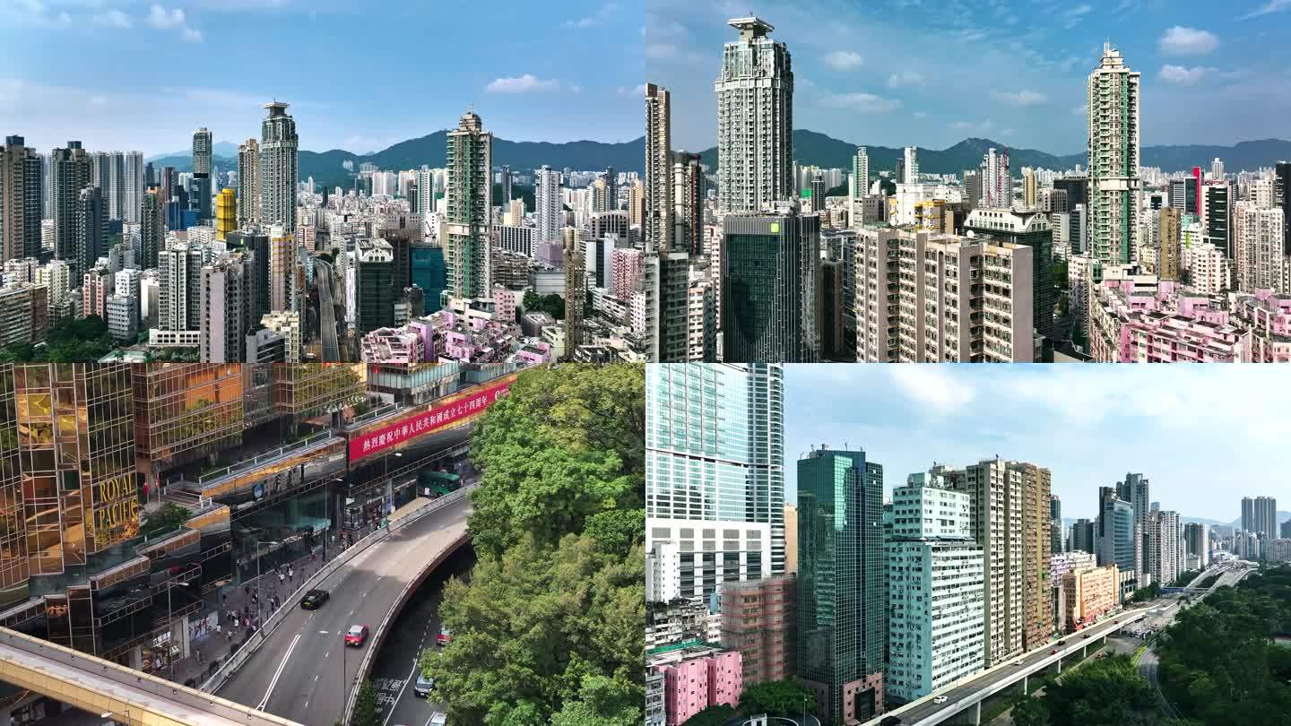 香港高楼建筑群鸽子楼