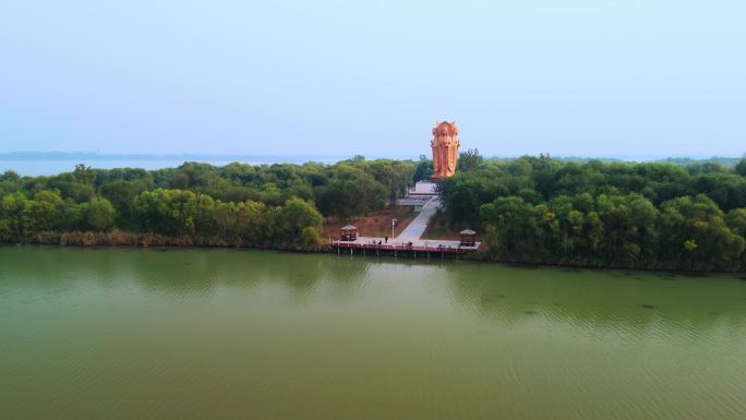 济宁北湖航拍