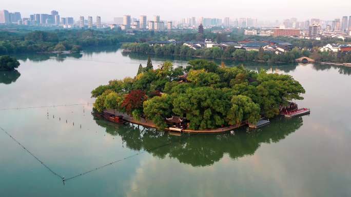 中共一大嘉兴南湖实景