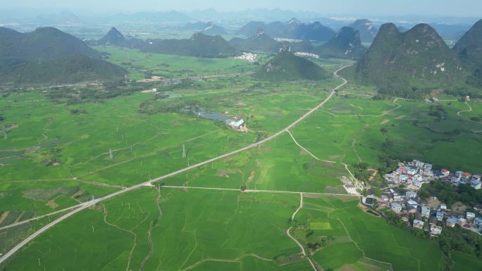 绿色大地田园乡村