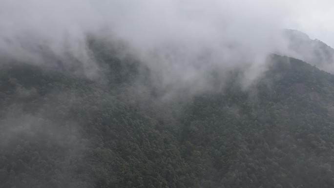 凤阳湖上空云雾缭绕