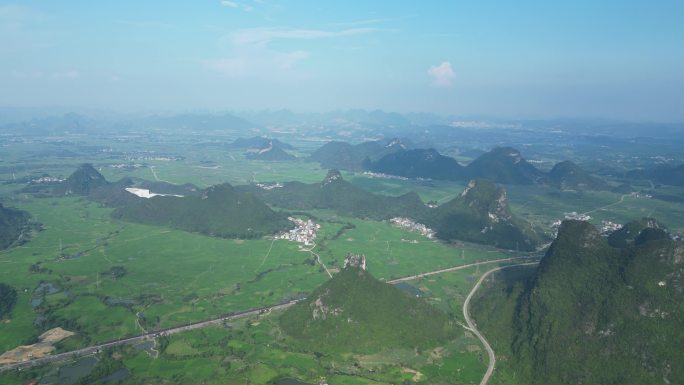 绿色大地田园乡村