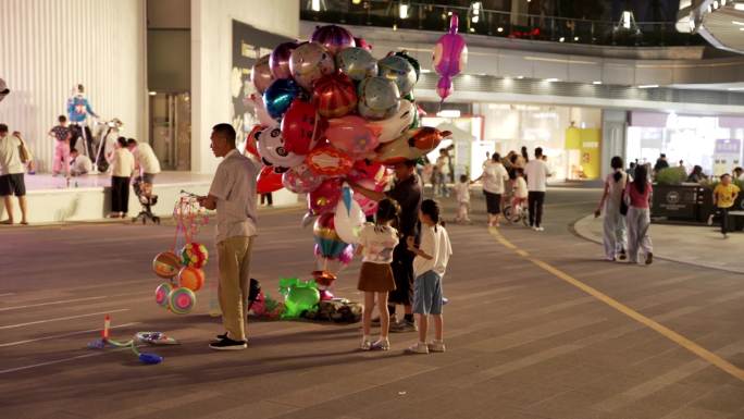 夜市商场外卖气球