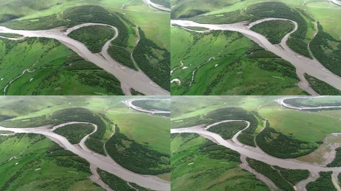 四川红原：黄河支流-白河湿地美景