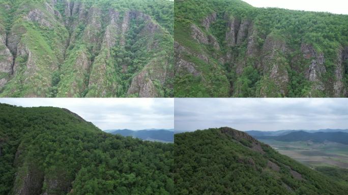 航拍山峰