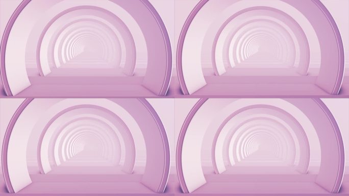 穿越未来粉色隧道(可循环)