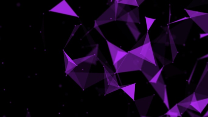 技术抽象背景概念点线面动态动画紫色