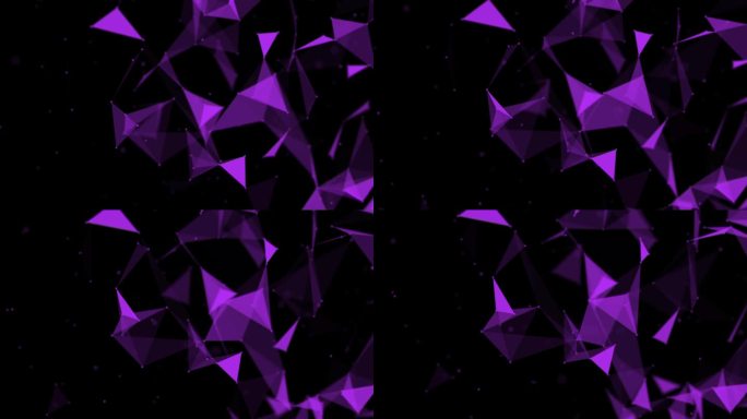 技术抽象背景概念点线面动态动画紫色