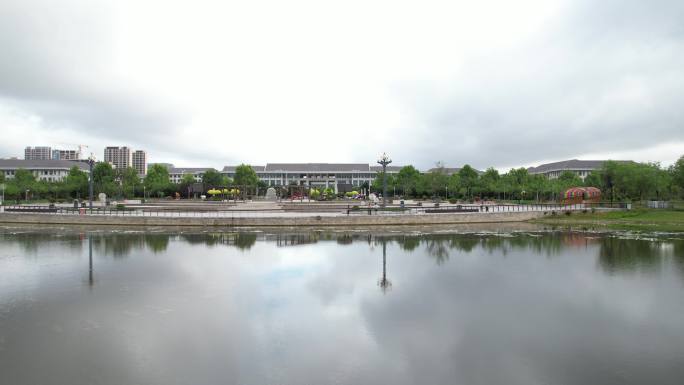 平度市城市地标街景风光航拍解锁中国平度站