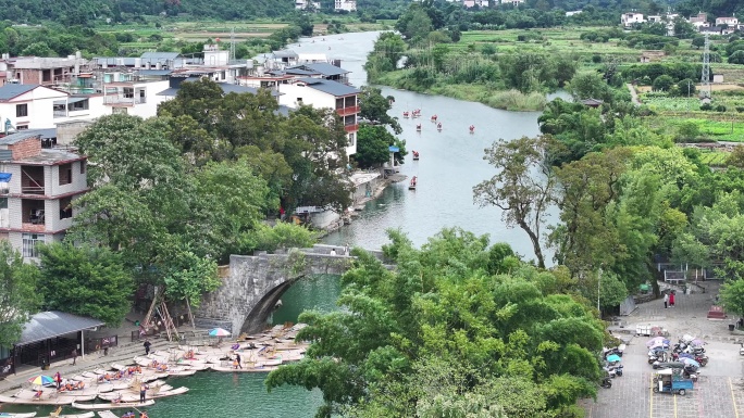 中国广西桂林市阳朔县白沙镇遇龙河