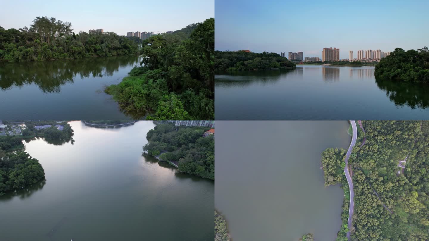 城市中央人工湖，阳江鸳鸯湖