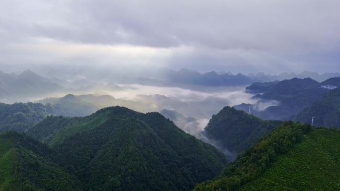 大自然森林流水湖泊风光中国大好河山