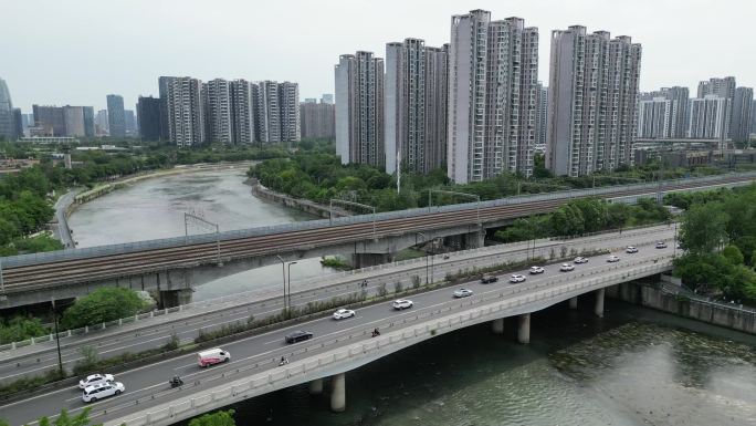 成都河流之2沙河府河二江合流