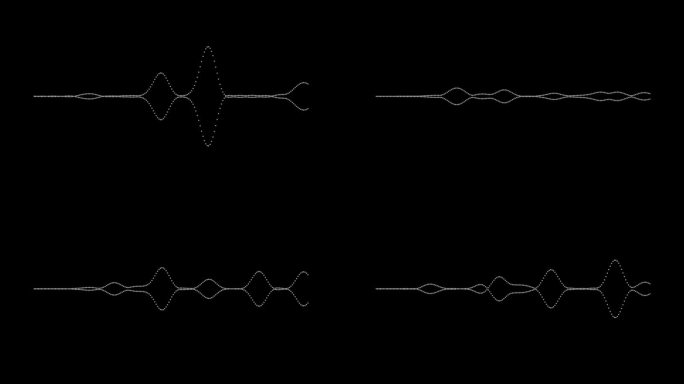 音频频谱线仿真在黑色背景下用于音乐和计算机计算的概念