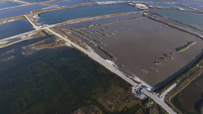 山西旅游运城盐池航拍4K运城死海运城旅游