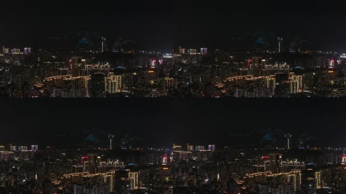 温州瓯海夜景航拍