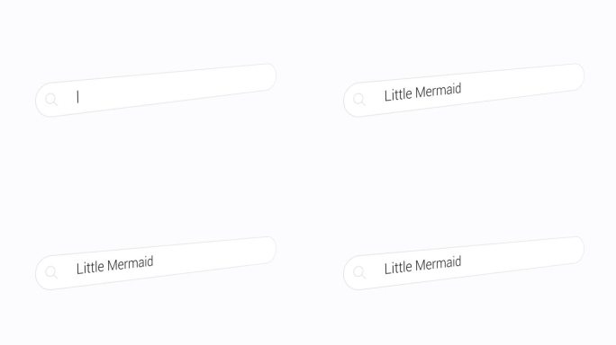 在搜索引擎上输入“小美人鱼”