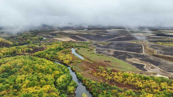 内蒙古兴安盟地区大兴安岭秋季云海景观