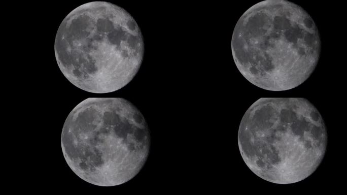 月圆云动月球表面超级圆月天文现象