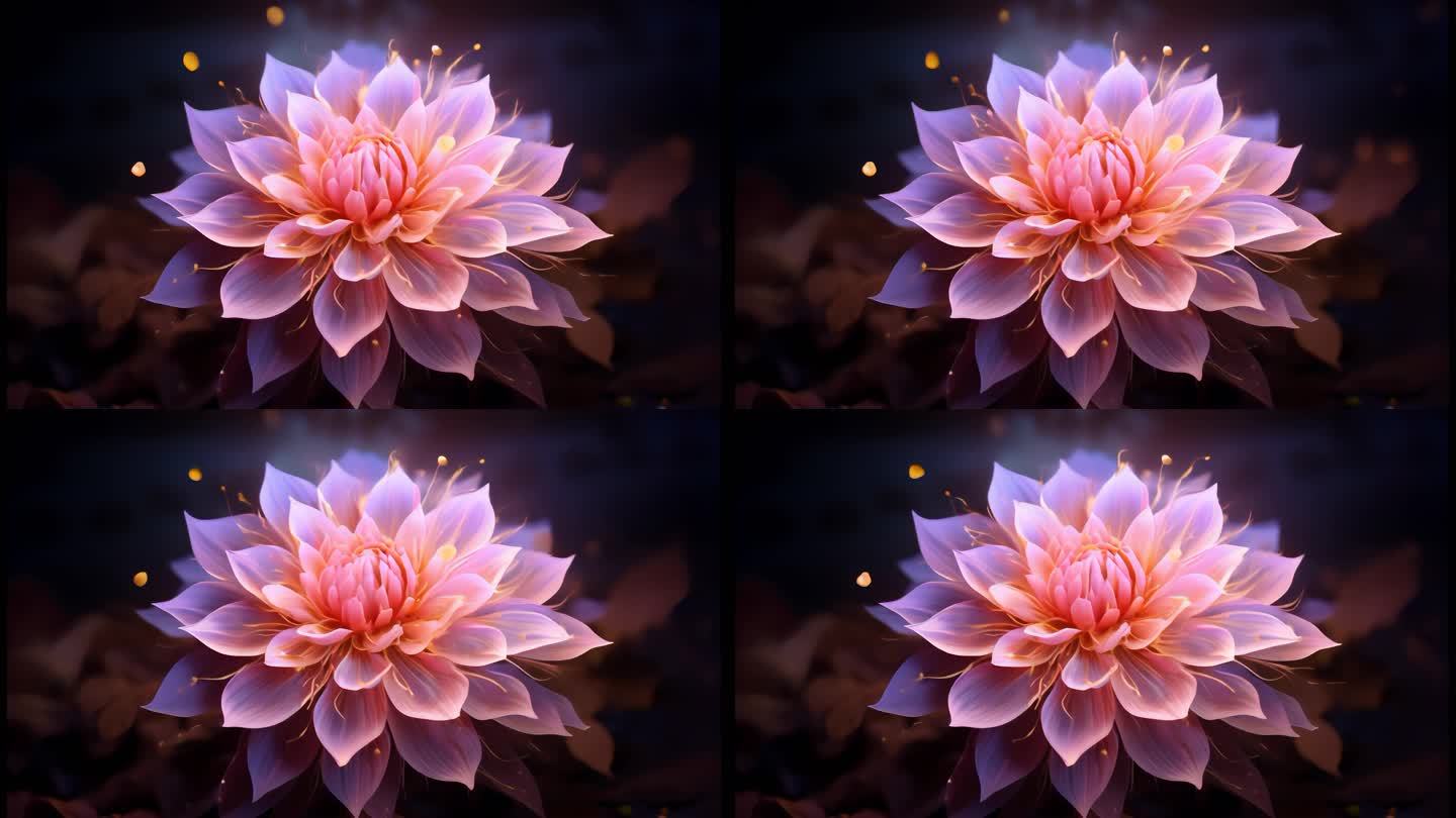 唯美花朵摇曳循环背景视频