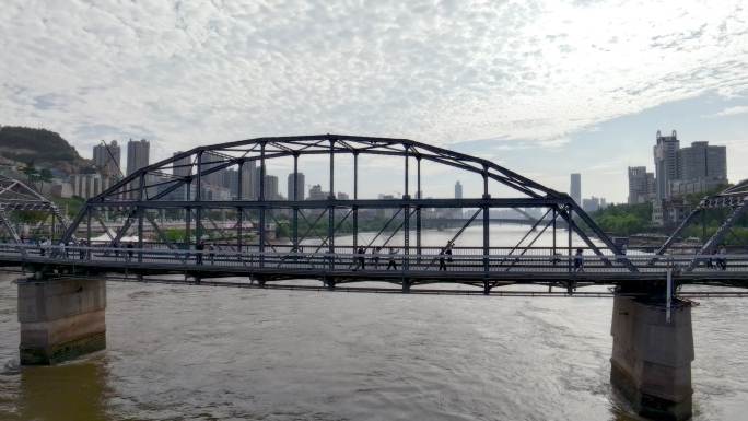 兰州市中山桥延时航拍