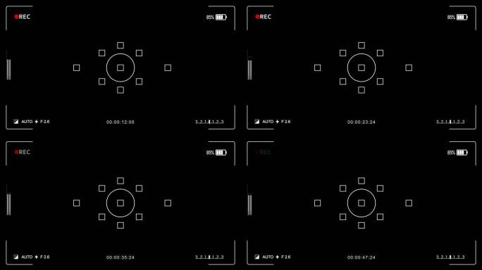 录像机拍摄取景框【alpha通道】