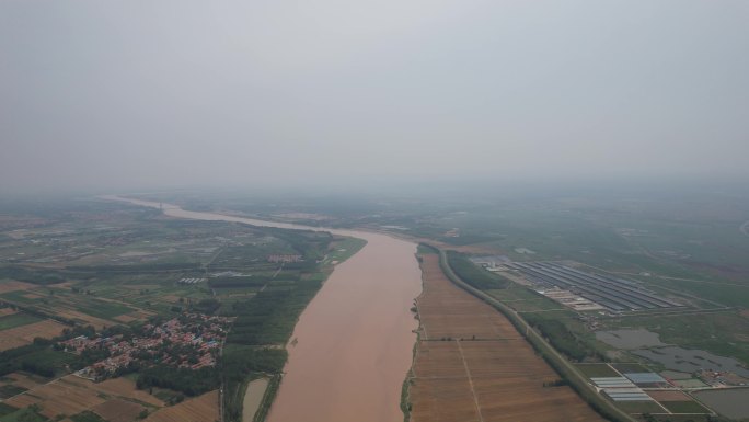 利津县黄河地标风光航拍解锁中国利津站